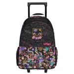 Smiggle Black Cat Trolley Backpack