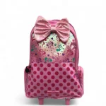 Smiggle Minnie Bow Rolling Trolley School Bag