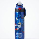 Smiggle Sonic Themed Push Button Straw Water bottle – Plastic – 680ml